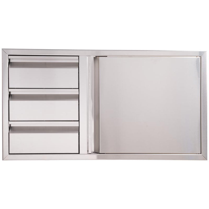 Buck Outdoor 39-Inch Stainless Steel Access Door / Triple Drawer Combo - BGE-1-3-39