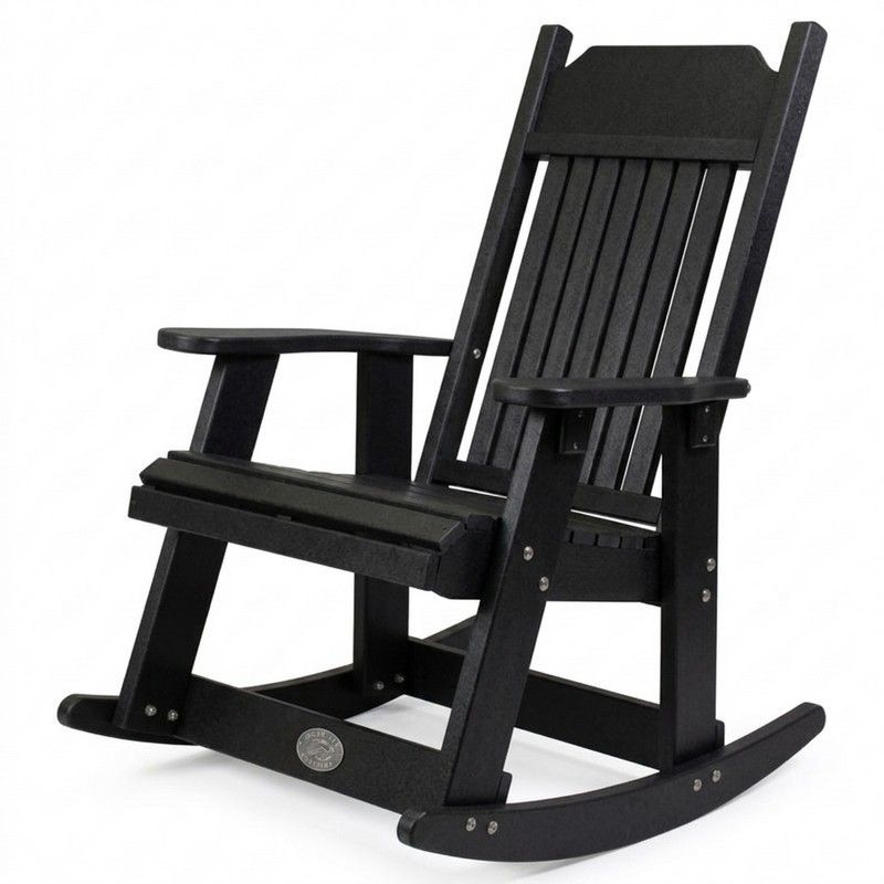 Outdoor Poly Furniture Set with 2 Carolina Rocker Chairs End Table by Buck USA
