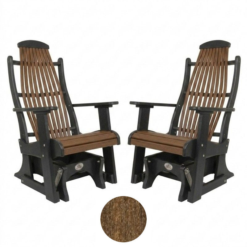 Infinity Living Poly Lumber Set of 2 Blue Ridge Single Gliders