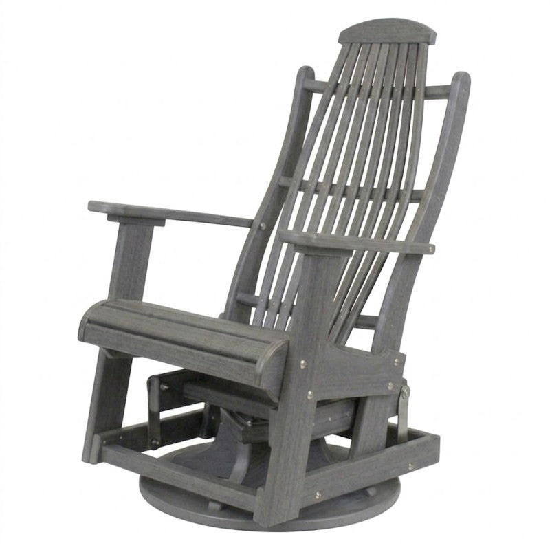 Infinity Living Poly Lumber Blue Ridge Swivel Glider