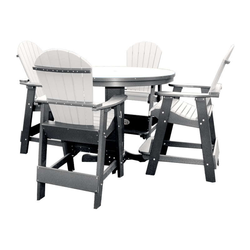 42" Round Pub Table with 4 Chairs - FF 42RPT