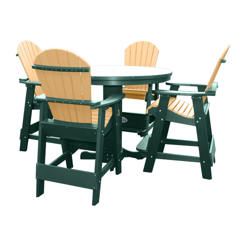 42" Round Pub Table with 4 Chairs - FF 42RPT