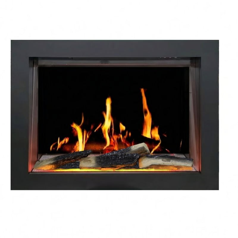 Buck Stove 36" Strata LCD Electric Fireplace with App-Control, Remote, 5,000 BTU Heater & Logs for 110/120V - BE L36LCD