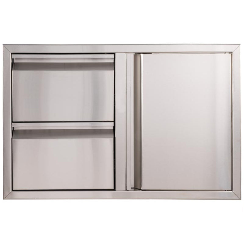 Buck Outdoor 32-Inch Stainless Steel Access Door / Double Drawer Combo - BGE-1-2-30