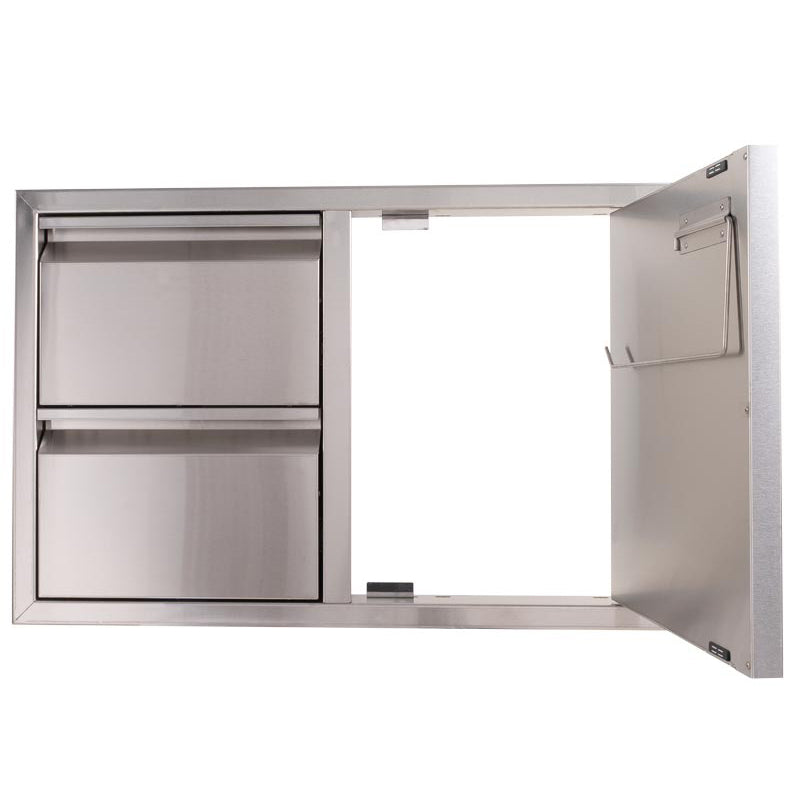 Buck Outdoor 32-Inch Stainless Steel Access Door / Double Drawer Combo - BGE-1-2-30