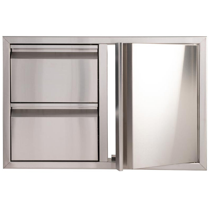 Buck Outdoor 32-Inch Stainless Steel Access Door / Double Drawer Combo - BGE-1-2-30