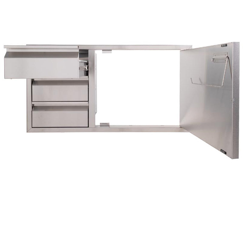 Buck Outdoor 32-Inch Stainless Steel Access Door / Double Drawer Combo - BGE-1-2-30