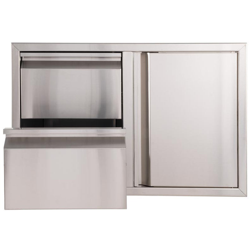 Buck Outdoor 32-Inch Stainless Steel Access Door / Double Drawer Combo - BGE-1-2-30