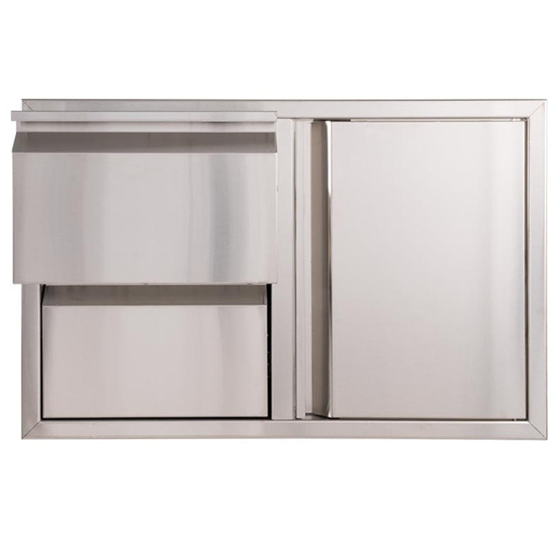 Buck Outdoor 32-Inch Stainless Steel Access Door / Double Drawer Combo - BGE-1-2-30