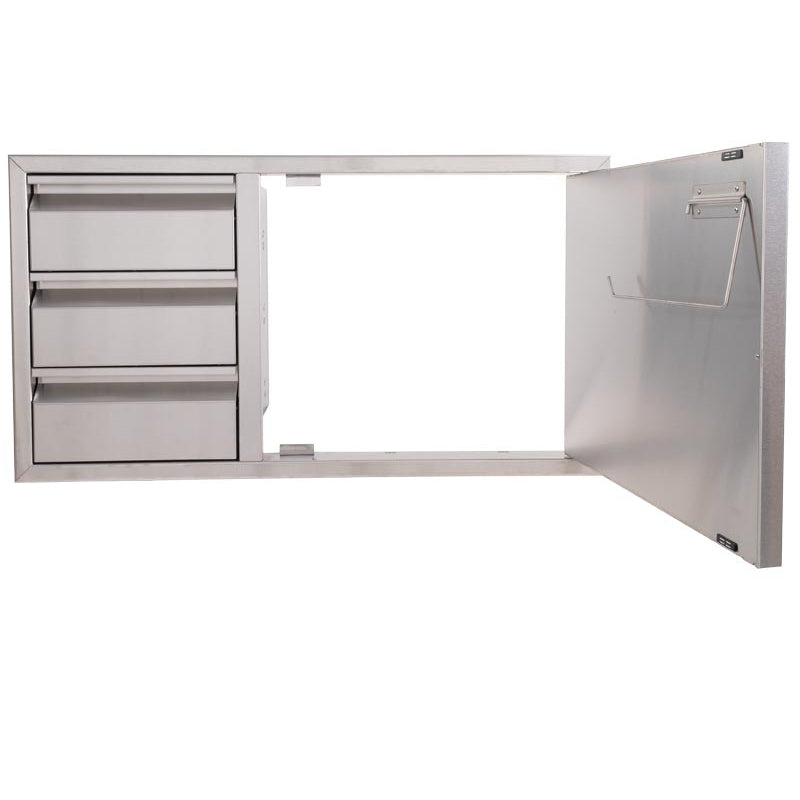 Buck Outdoor 39-Inch Stainless Steel Access Door / Triple Drawer Combo - BGE-1-3-39