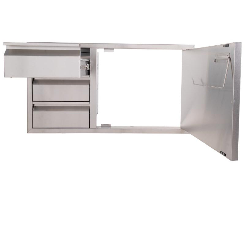 Buck Outdoor 39-Inch Stainless Steel Access Door / Triple Drawer Combo - BGE-1-3-39