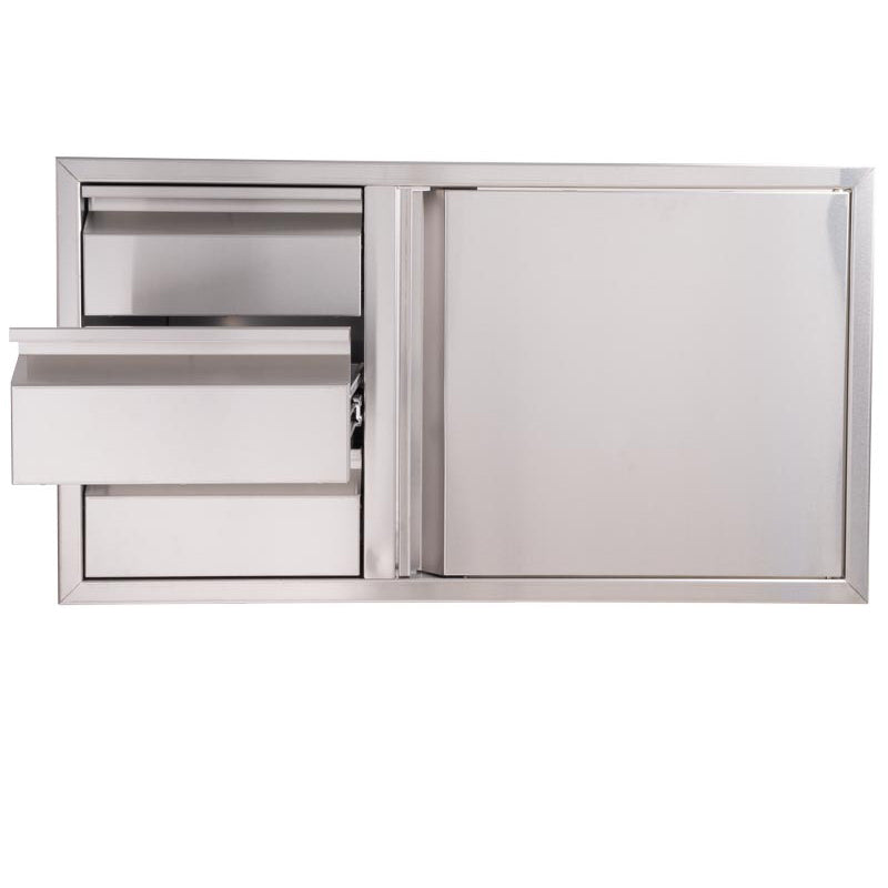 Buck Outdoor 39-Inch Stainless Steel Access Door / Triple Drawer Combo - BGE-1-3-39