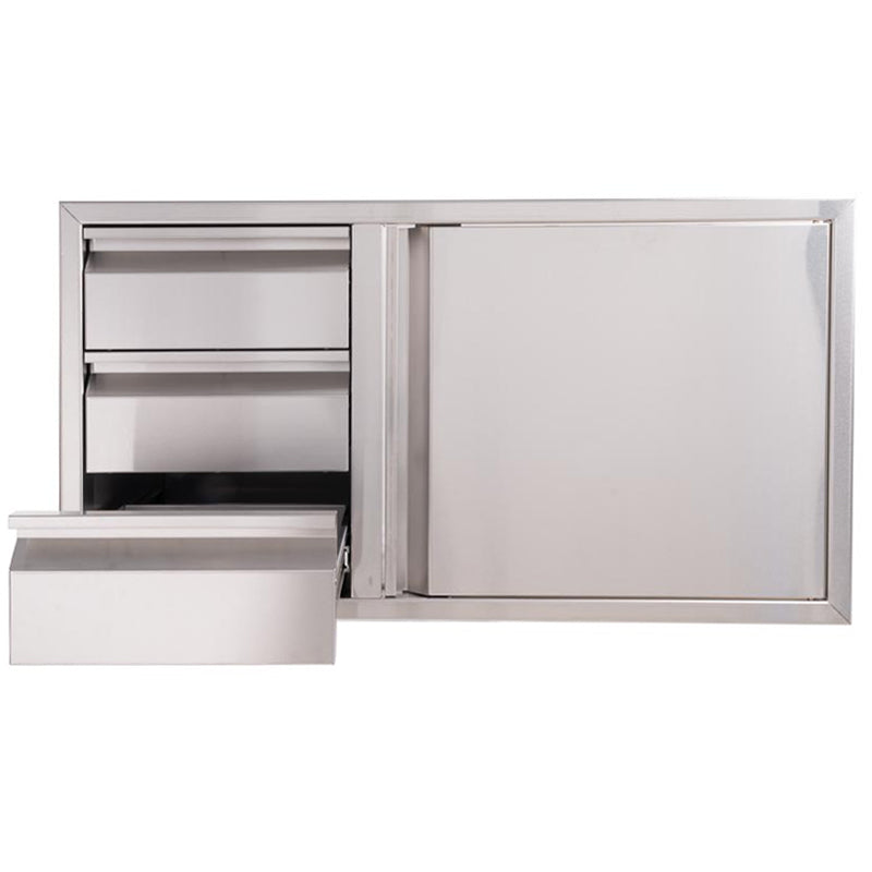 Buck Outdoor 39-Inch Stainless Steel Access Door / Triple Drawer Combo - BGE-1-3-39