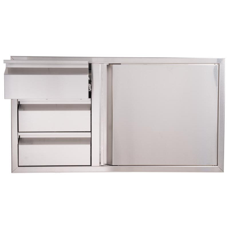 Buck Outdoor 39-Inch Stainless Steel Access Door / Triple Drawer Combo - BGE-1-3-39