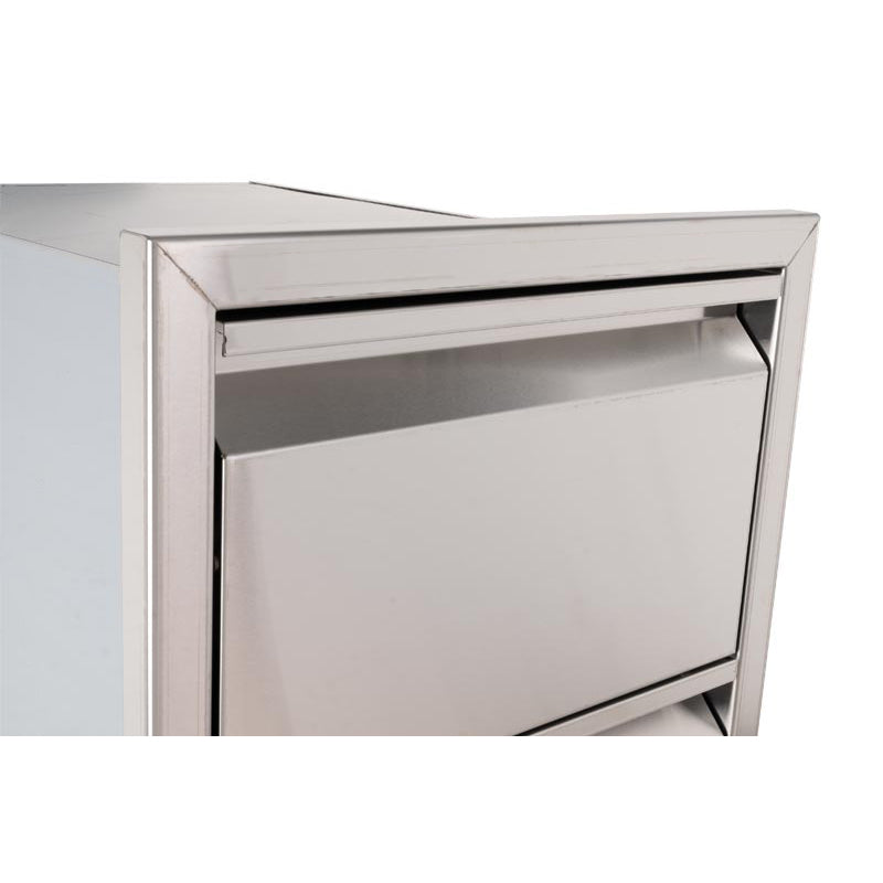 Buck Outdoor 16-Inch Stainless Steel Double Access Drawer - BGE-DRW2-15