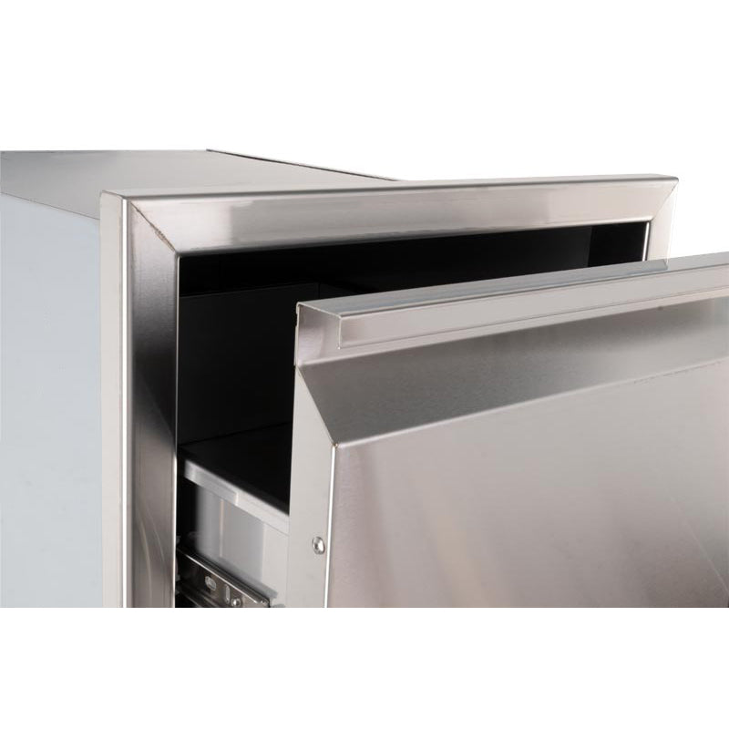 Buck Outdoor 16-Inch Stainless Steel Double Access Drawer - BGE-DRW2-15