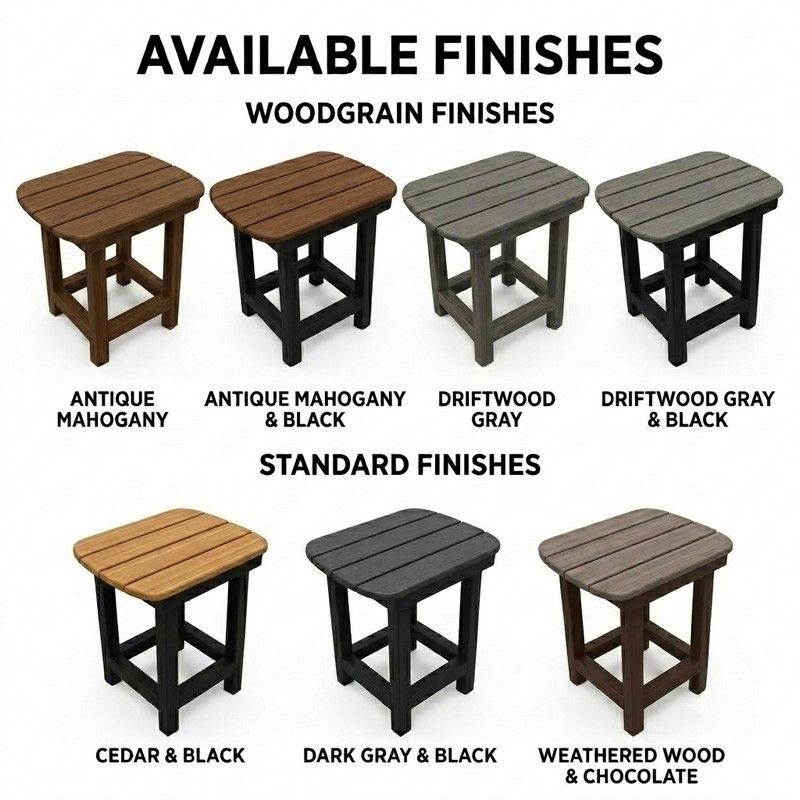 Infinity Living Poly Lumber Blue Ridge Universal End Table