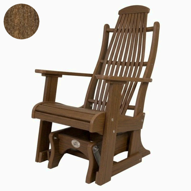 Infinity Living Poly Lumber Blue Ridge Single Glider