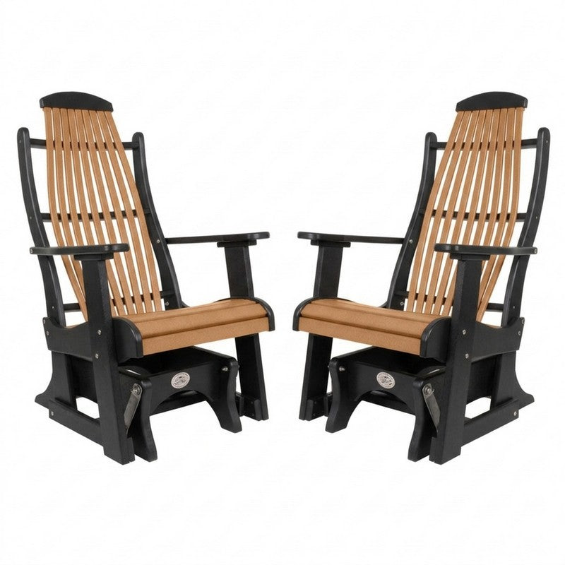 Infinity Living Poly Lumber Set of 2 Blue Ridge Single Gliders