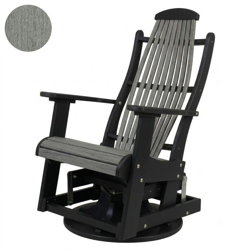 Infinity Living Poly Lumber Blue Ridge Single Glider