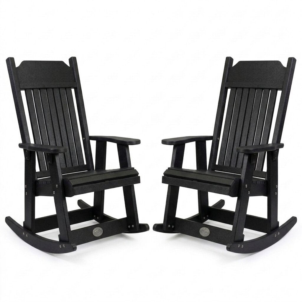 Outdoor Poly Furniture Set of 2 Carolina Rocker Chairs by Buck USA