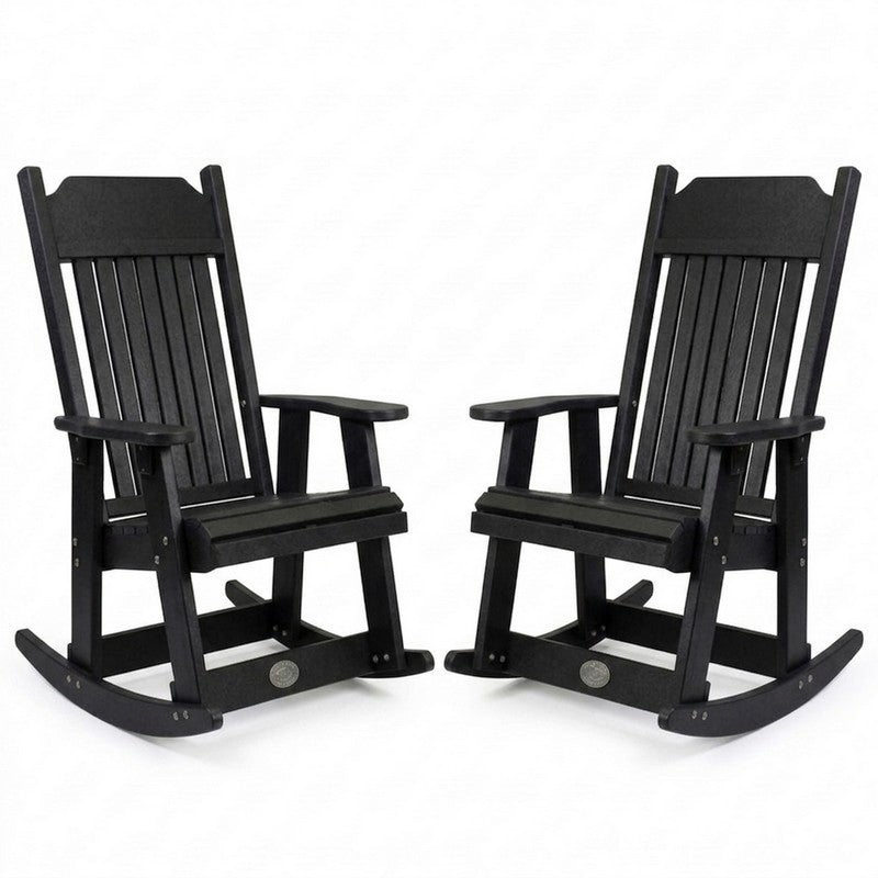 Infinity Living Poly Lumber Set of 2 Carolina Rocker Chairs