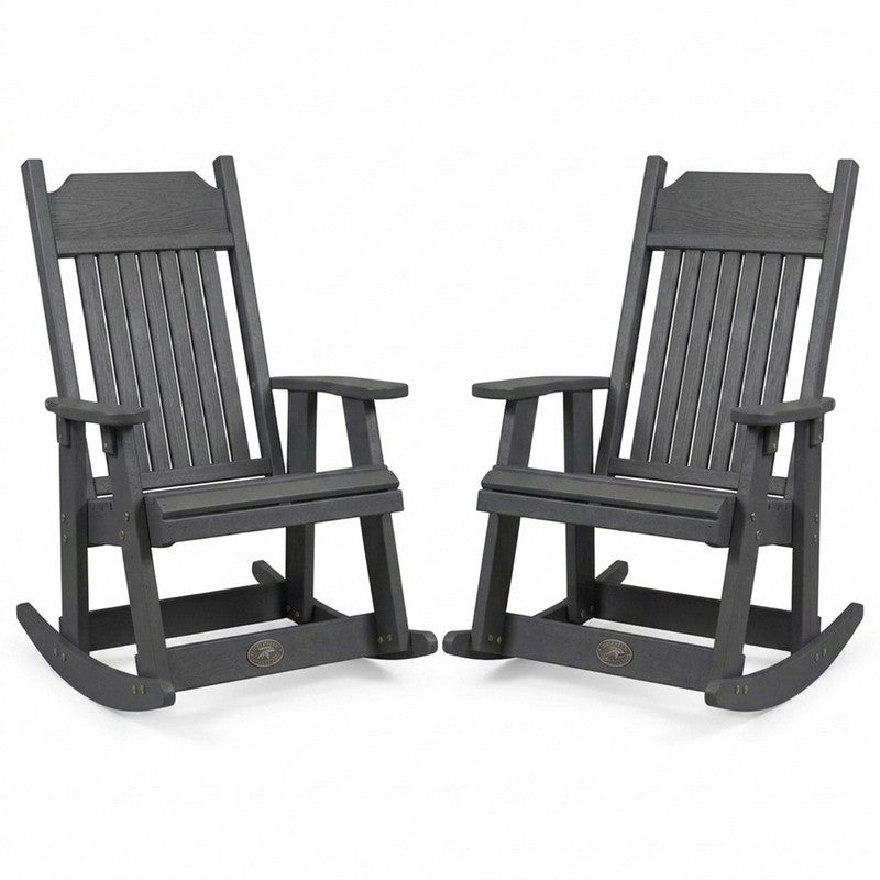 Infinity Living Poly Lumber Set of 2 Carolina Rocker Chairs