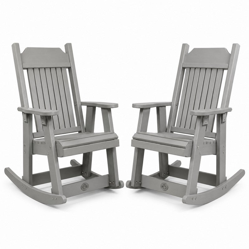Infinity Living Poly Lumber Set of 2 Carolina Rocker Chairs