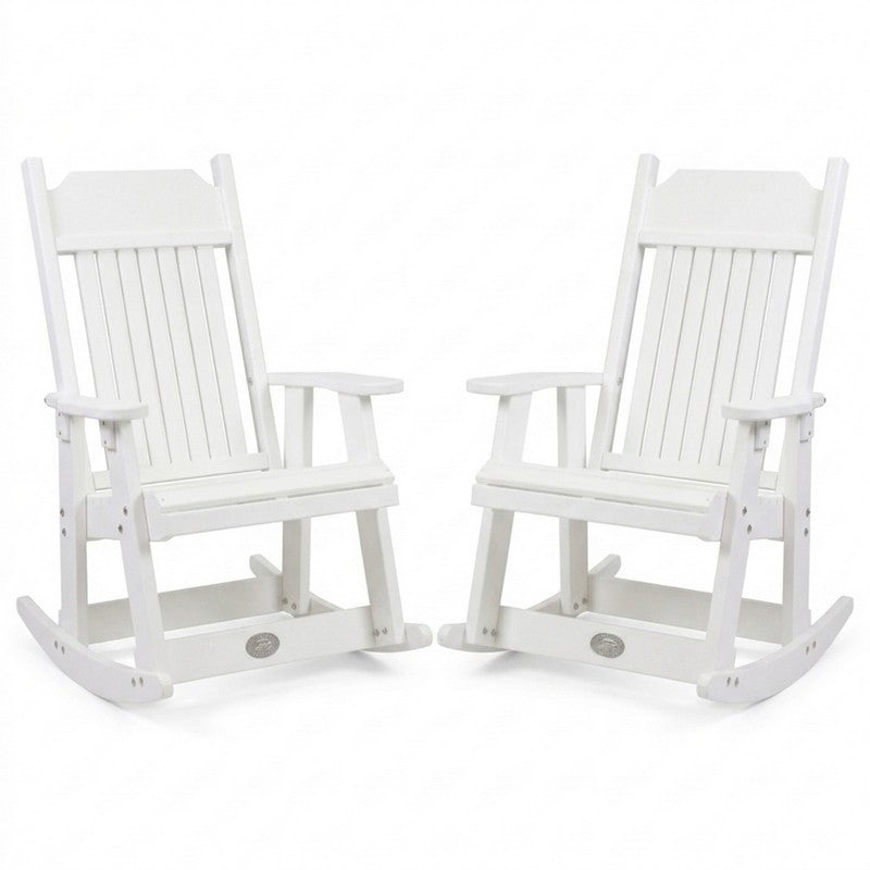 Infinity Living Poly Lumber Set of 2 Carolina Rocker Chairs