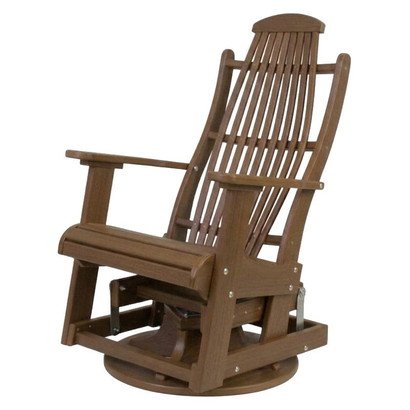 Infinity Living Poly Lumber Blue Ridge Swivel Glider