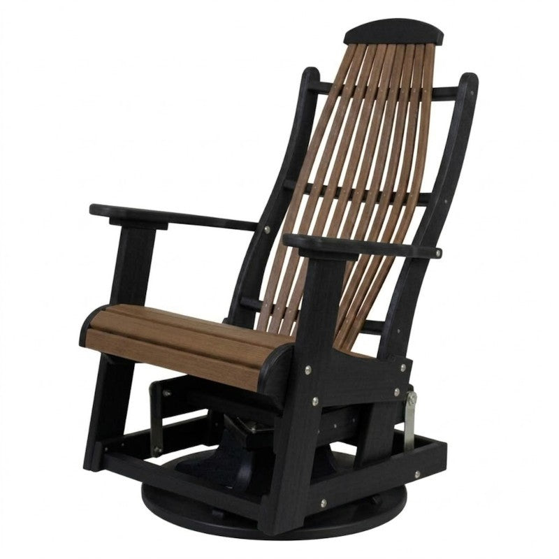 Infinity Living Poly Lumber Blue Ridge Swivel Glider