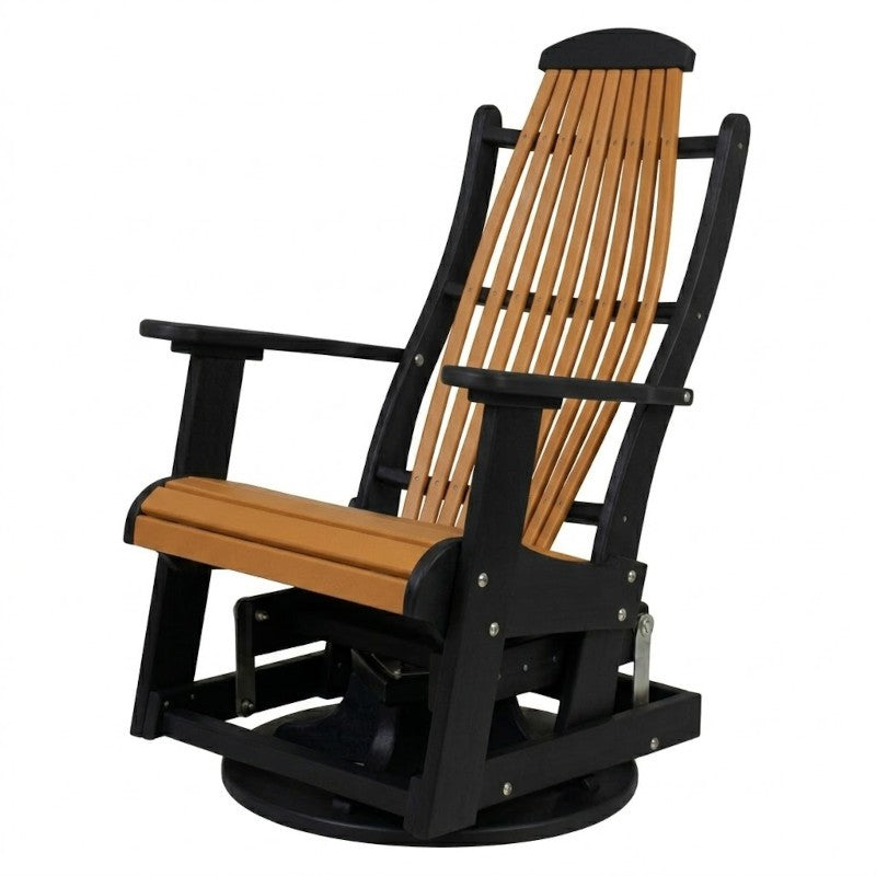 Infinity Living Poly Lumber Blue Ridge Swivel Glider