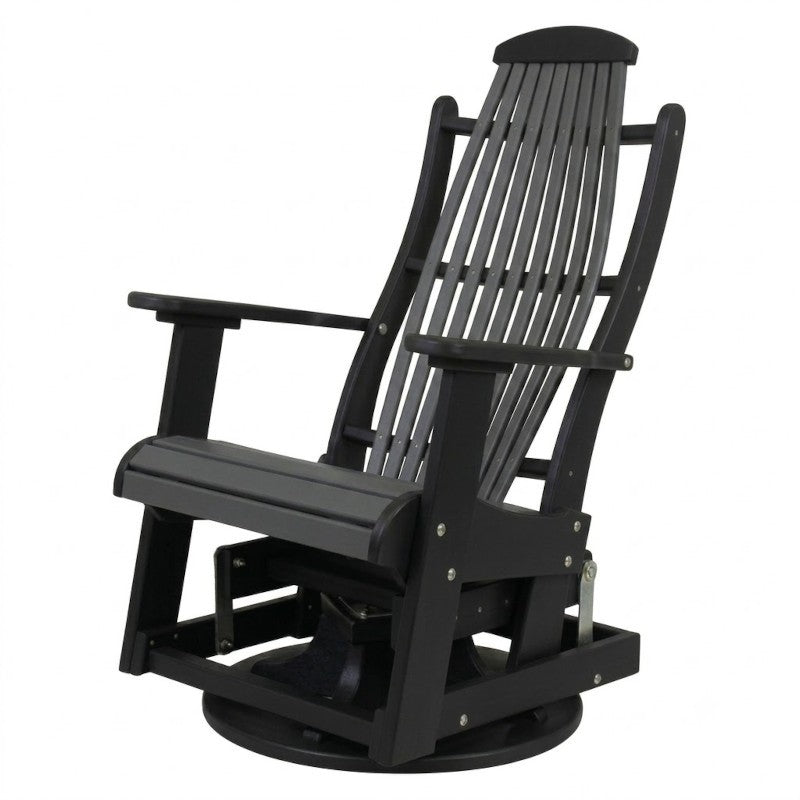 Infinity Living Poly Lumber Blue Ridge Swivel Glider