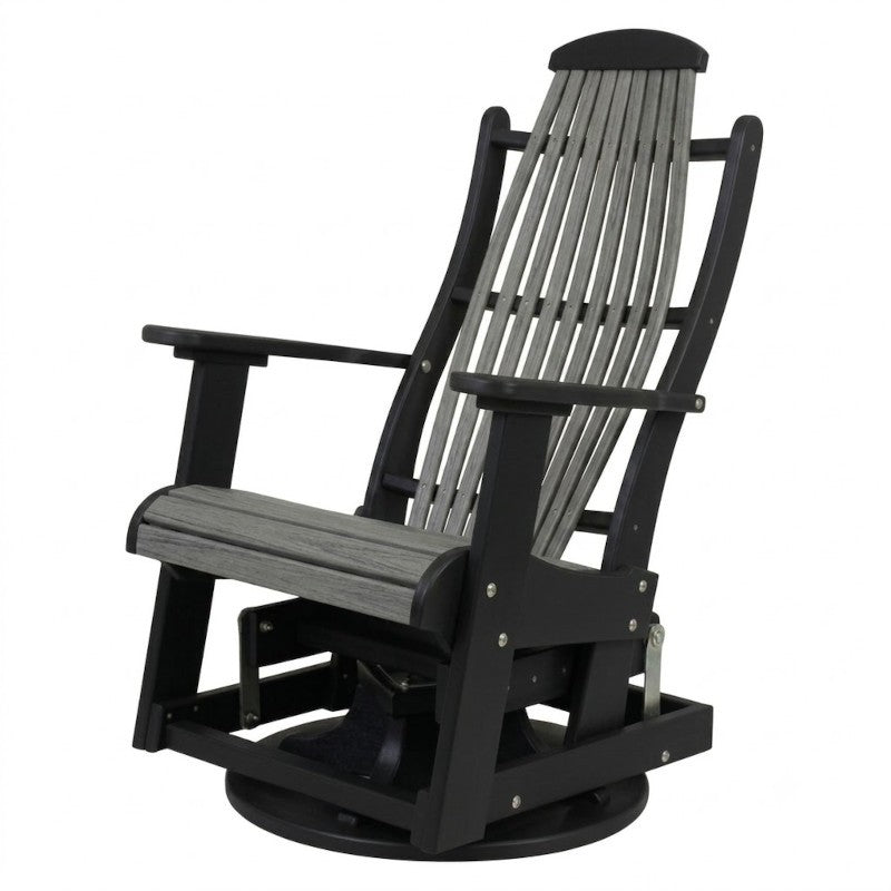 Infinity Living Poly Lumber Blue Ridge Swivel Glider