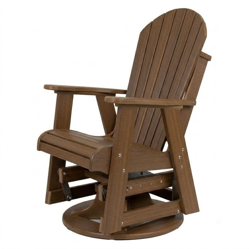 Infinity Living Poly Lumber Fan Back Swivel Glider