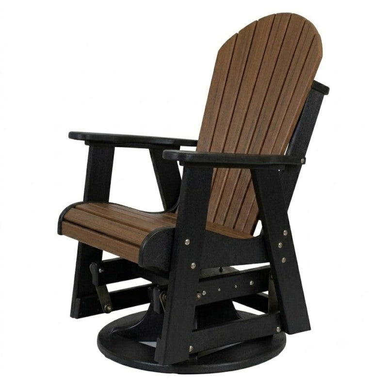 Infinity Living Poly Lumber Fan Back Swivel Glider