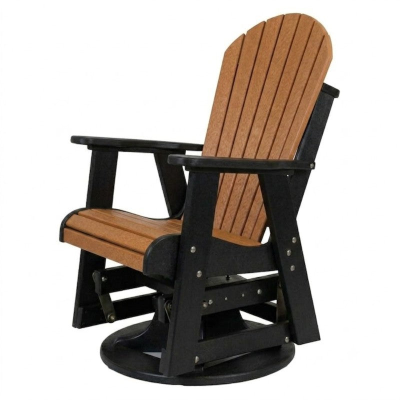 Infinity Living Poly Lumber Fan Back Swivel Glider
