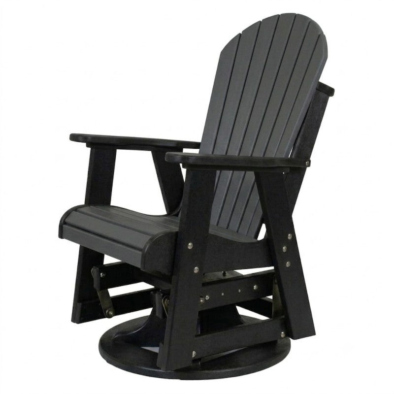 Infinity Living Poly Lumber Fan Back Swivel Glider