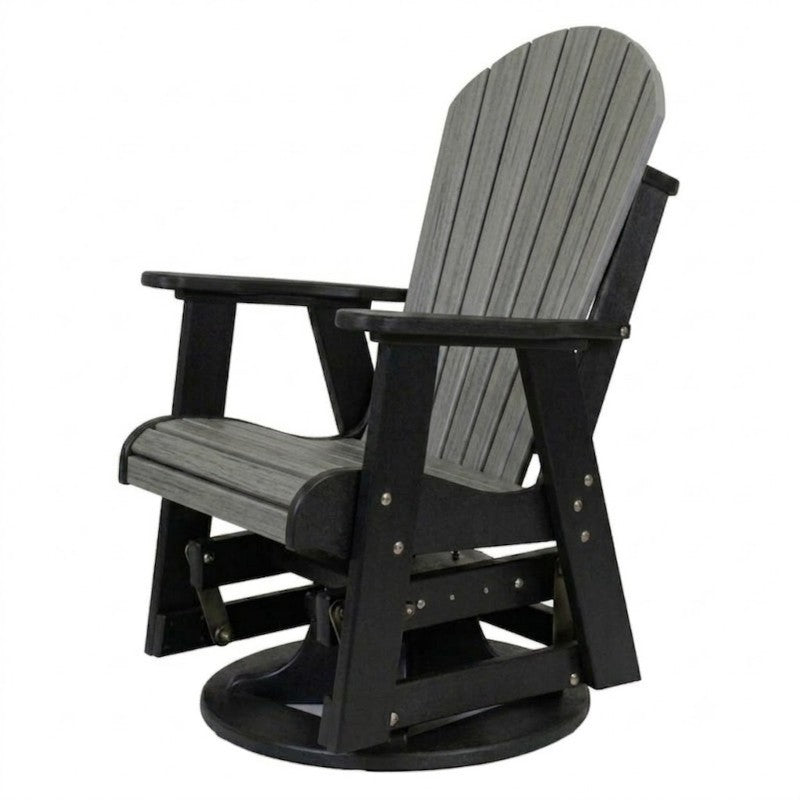 Infinity Living Poly Lumber Fan Back Swivel Glider