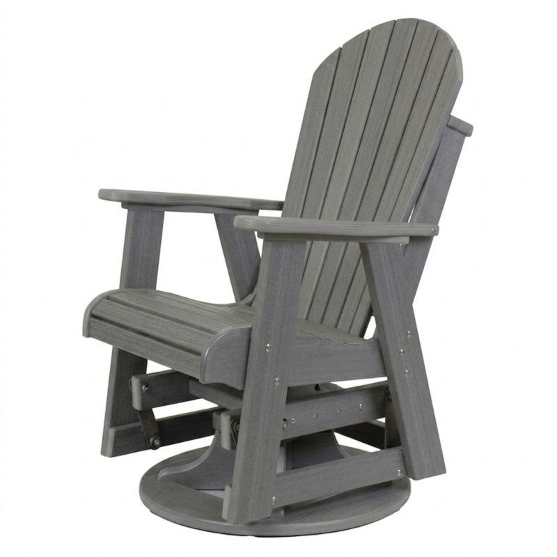 Infinity Living Poly Lumber Fan Back Swivel Glider