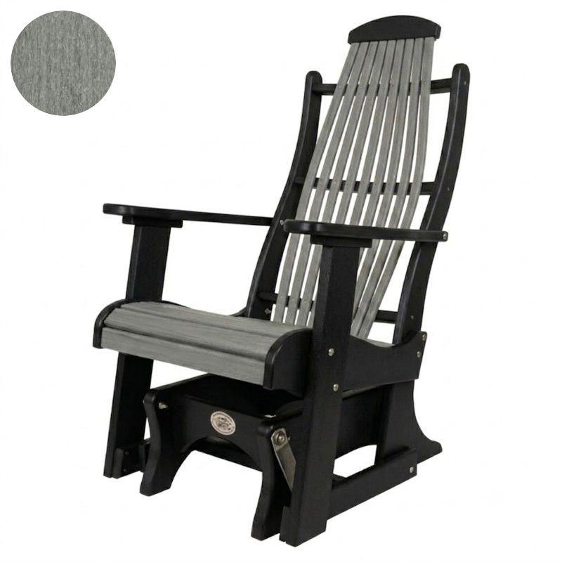 Infinity Living Poly Lumber Blue Ridge Single Glider