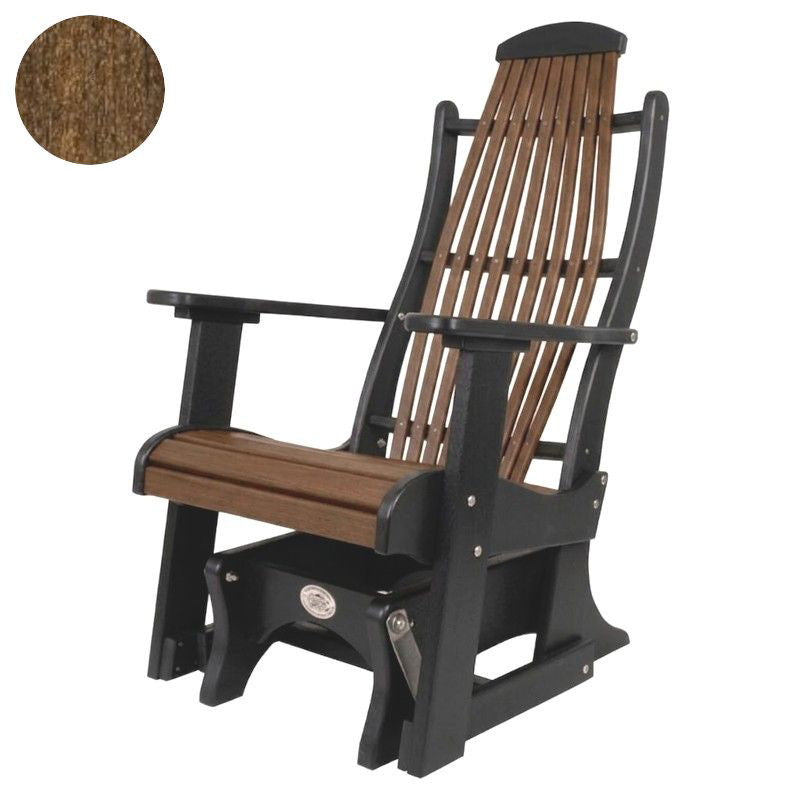 Infinity Living Poly Lumber Blue Ridge Single Glider